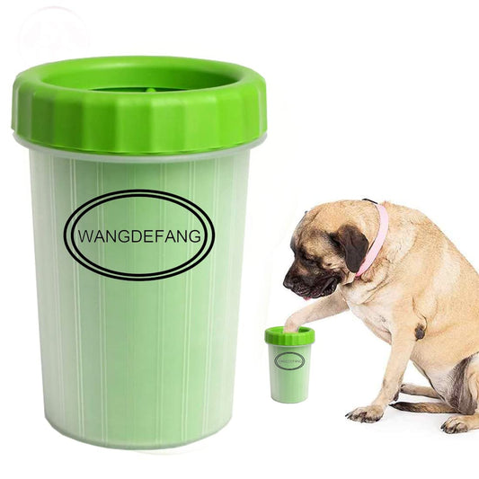 Dog Paw Cleaner, Dog Cat Paw Washer, Quickly and Effectively Clean Muddy Pet Paws Medium (Green)