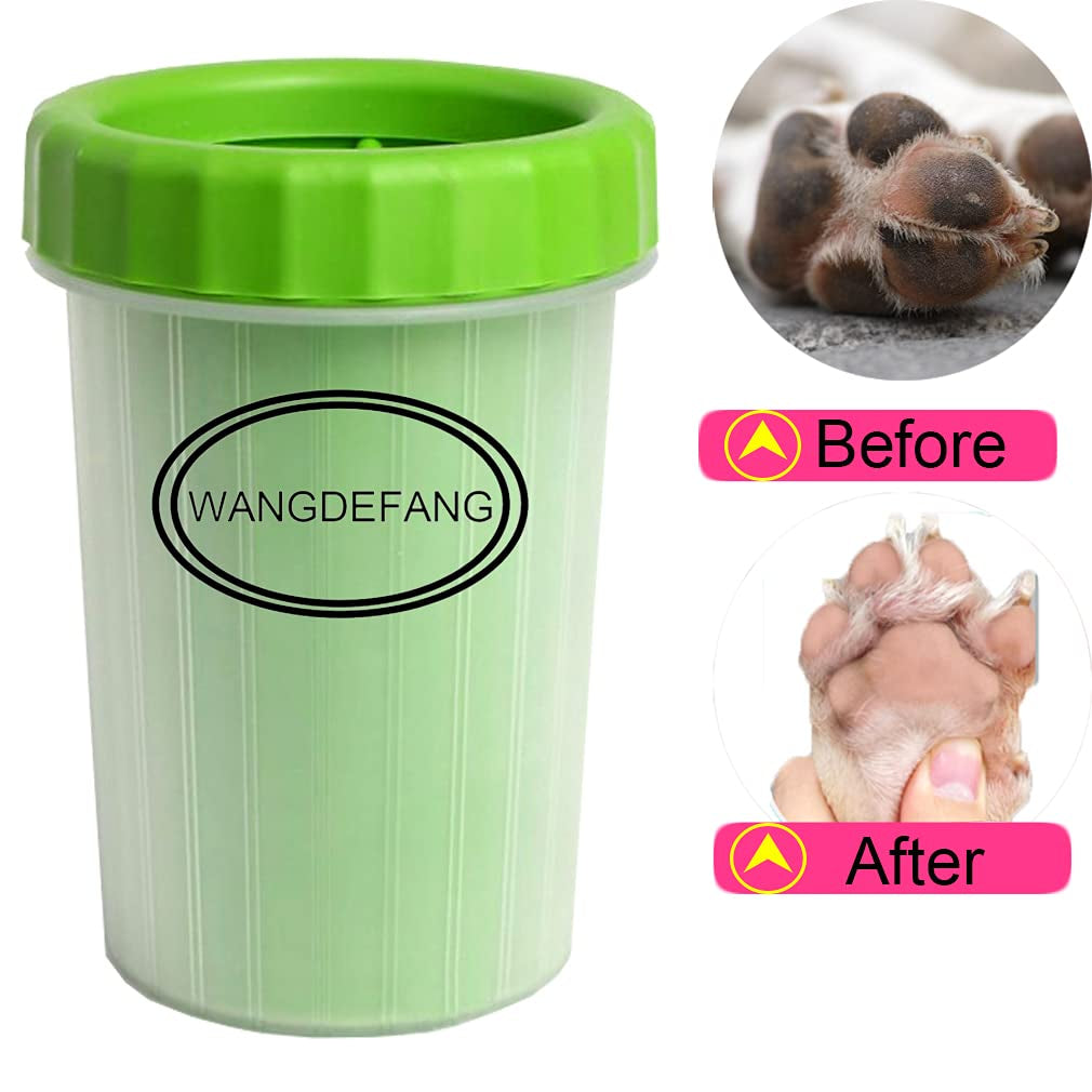 Dog Paw Cleaner, Dog Cat Paw Washer, Quickly and Effectively Clean Muddy Pet Paws Medium (Green)